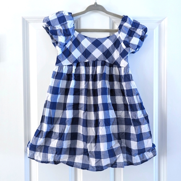 Janie and Jack Blue Gingham Dress - Picture 1 of 1